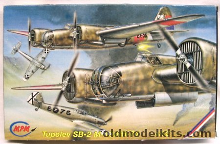 MPM 1/72 Tupolev SB-2 M-100/B-71 - Czech / Chinese / Spanish Republic Air Forces, 72046 plastic model kit